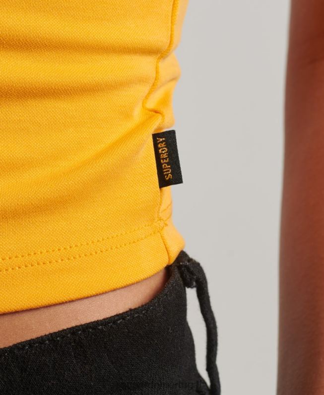 regata de piloto de jérsei de estúdios mulheres amarelo roupas Superdry 2208H2969