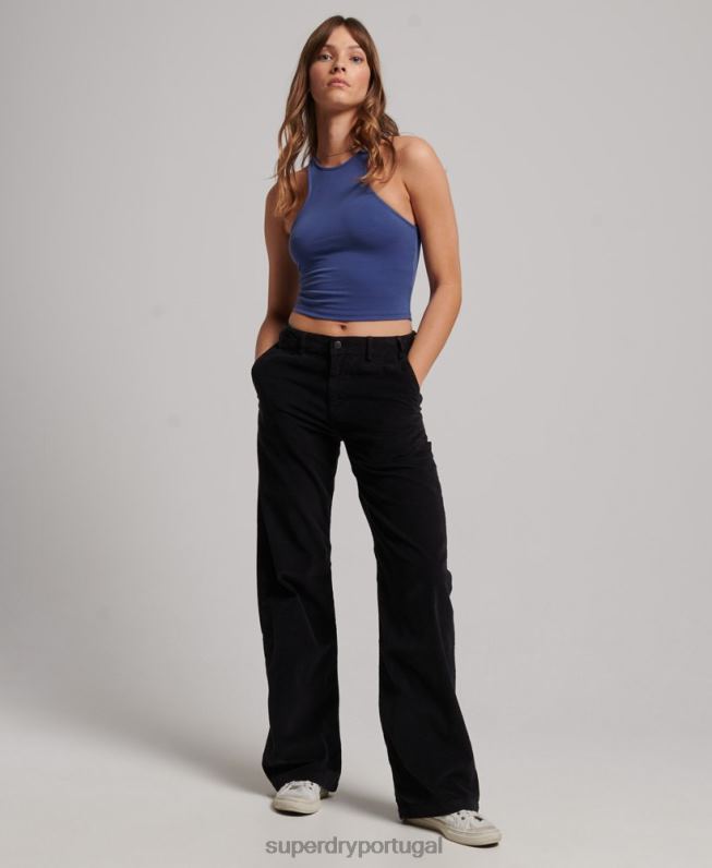 regata de piloto de jérsei de estúdios mulheres azul roupas Superdry 2208H2968