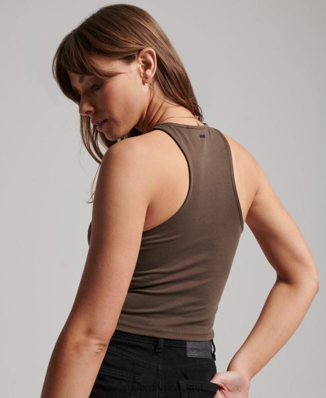 regata de piloto de jérsei de estúdios mulheres marrom roupas Superdry 2208H2983