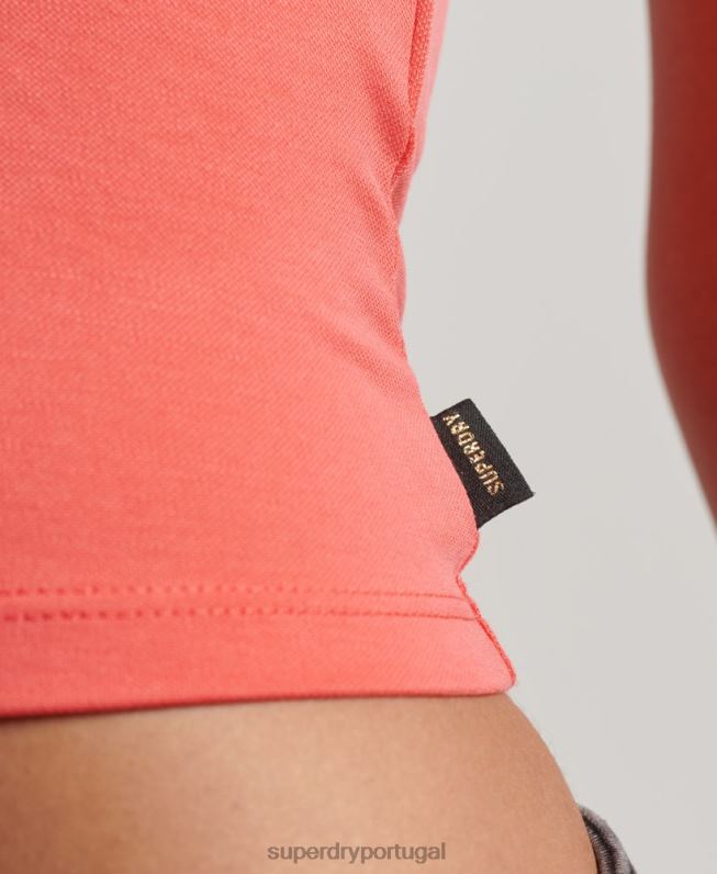 regata de piloto de jérsei de estúdios mulheres rosa roupas Superdry 2208H3025