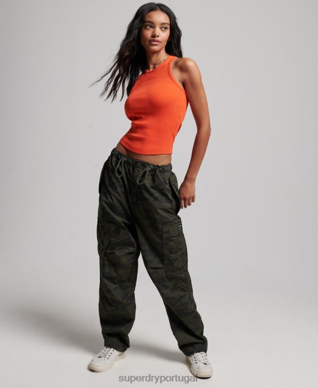 regata essencial mulheres laranja roupas Superdry 2208H2980