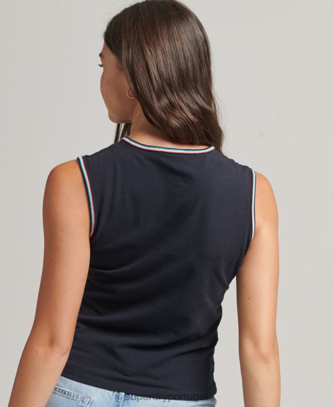 regata listrada cali mulheres marinha roupas Superdry 2208H6508