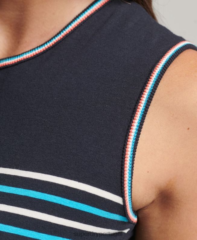 regata listrada cali mulheres marinha roupas Superdry 2208H6508