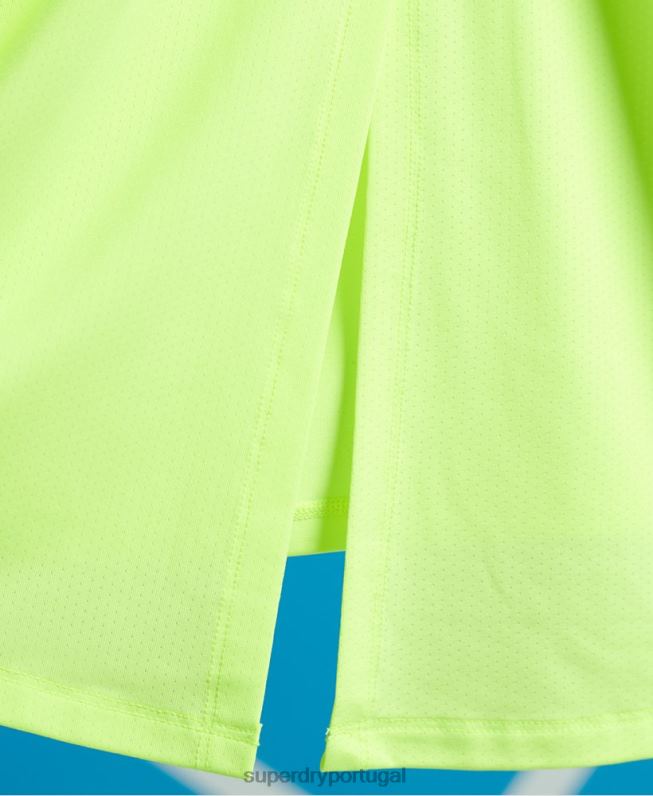 tops de colete de ginástica de treinamento mulheres amarelo roupas Superdry 2208H3082