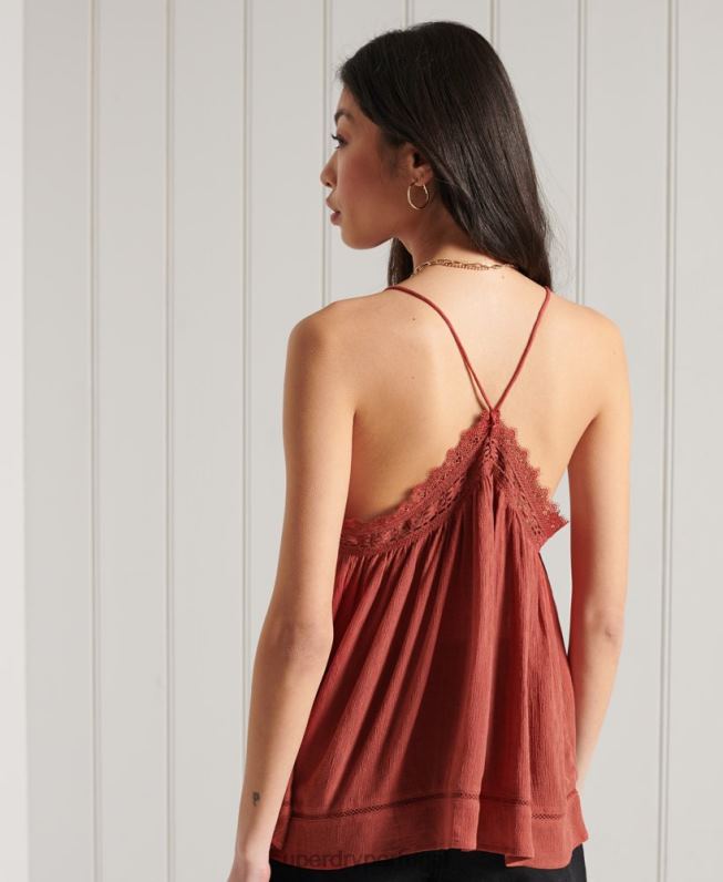 blusa alana mulheres laranja roupas Superdry 2208H3044