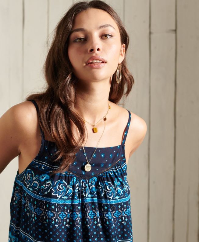 blusa ameera mulheres marinha roupas Superdry 2208H6734