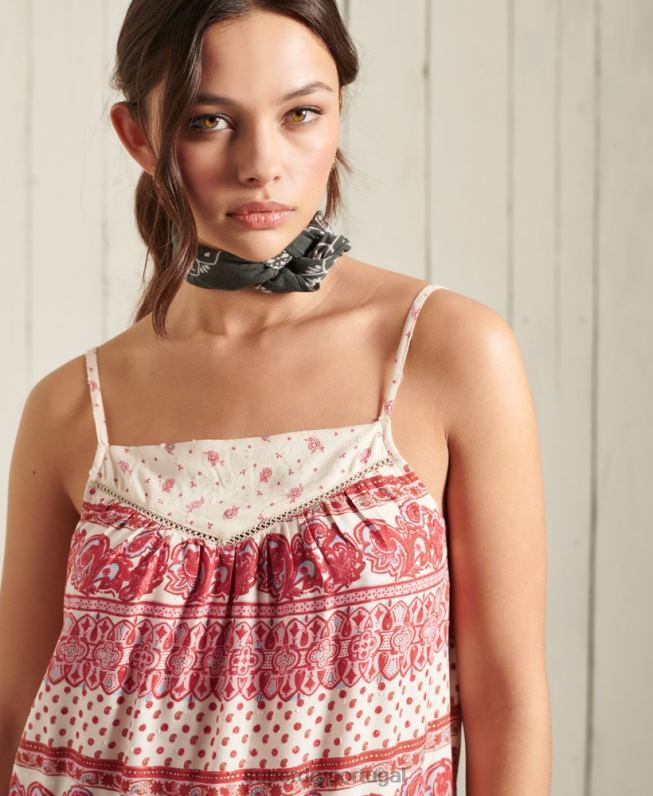 blusa ameera mulheres rosa roupas Superdry 2208H3043