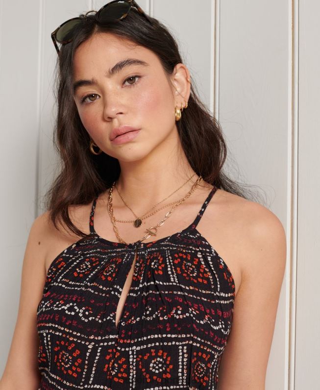 blusa de praia mulheres preto roupas Superdry 2208H3064