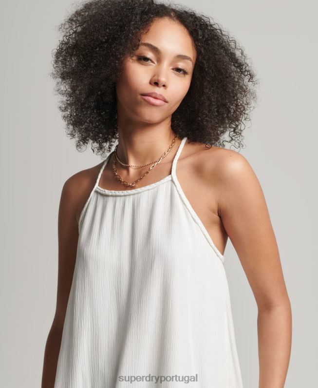 camisola de praia vintage mulheres branco roupas Superdry 2208H6769