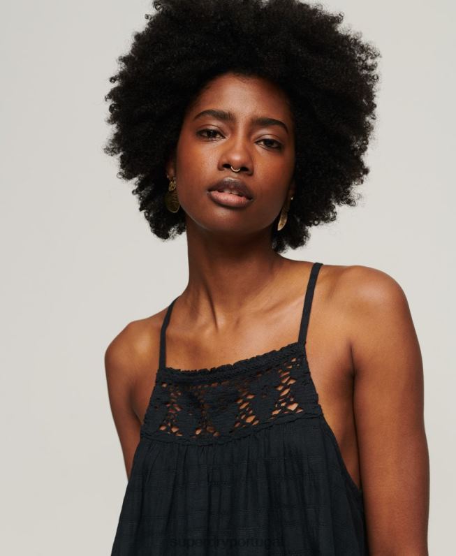 top vintage frente única mulheres marinha roupas Superdry 2208H2893