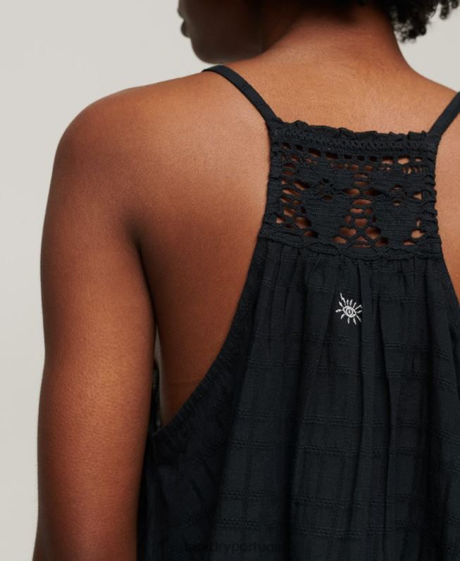 top vintage frente única mulheres marinha roupas Superdry 2208H2893