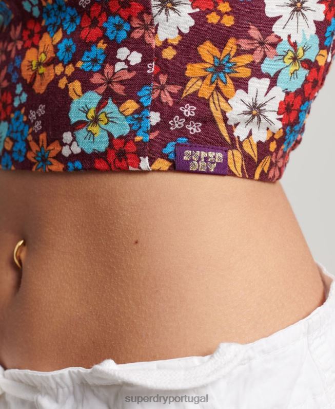 top vintage mulheres multi roupas Superdry 2208H3007