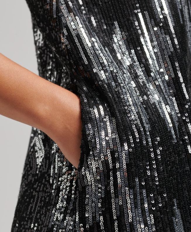 lantejoulas uma linha mini vestido mulheres multi roupas Superdry 2208H2460