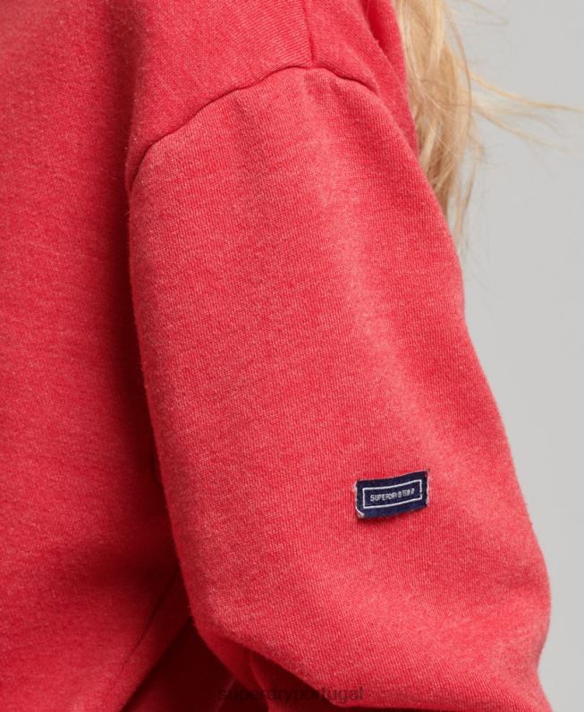 vestido clássico cooper mulheres vermelho roupas Superdry 2208H2553