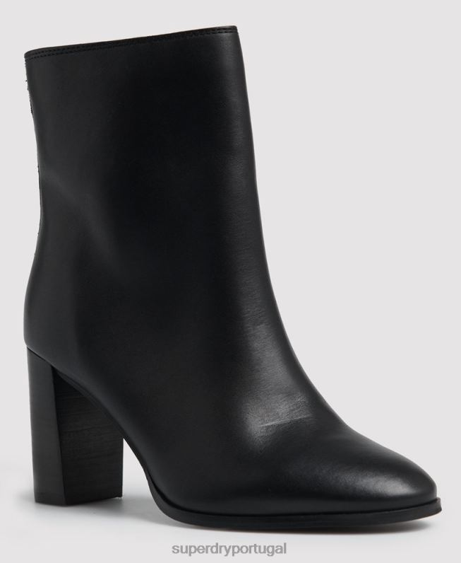 botas altas elegantes editadas mulheres preto sapato Superdry 2208H4428