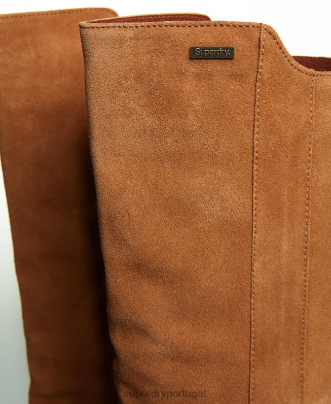 layla may botas altas mulheres bronzeado sapato Superdry 2208H4430