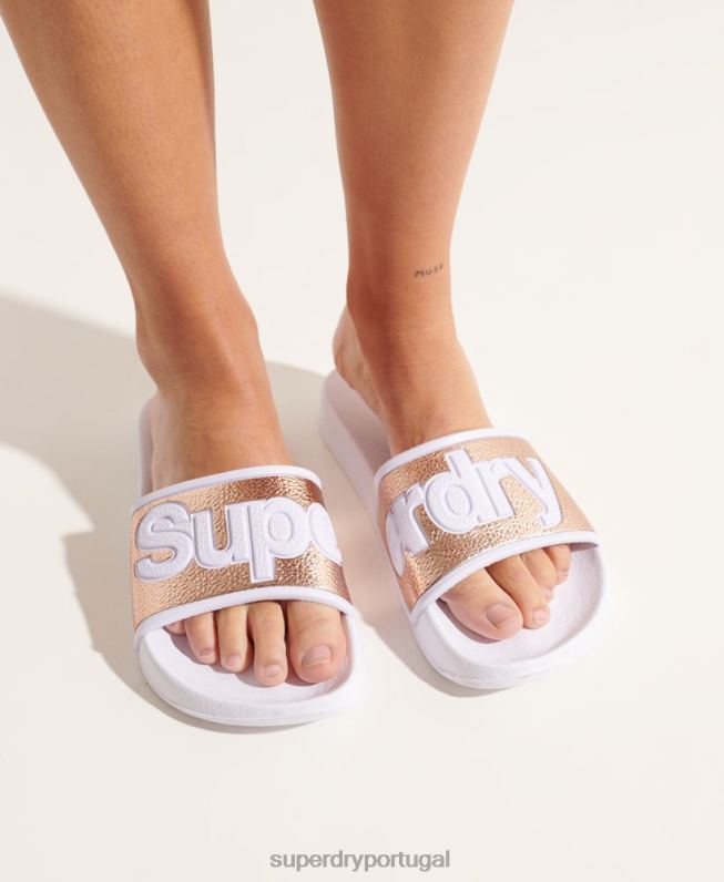 controles deslizantes de piscina eva 2.0 mulheres rosa sapato Superdry 2208H6777