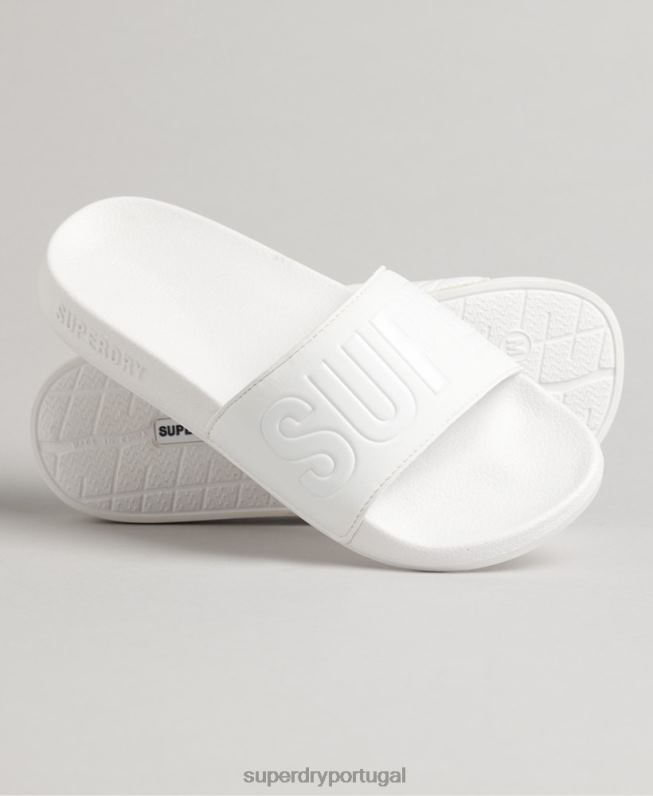 controles deslizantes de piscina principal mulheres branco sapato Superdry 2208H4354