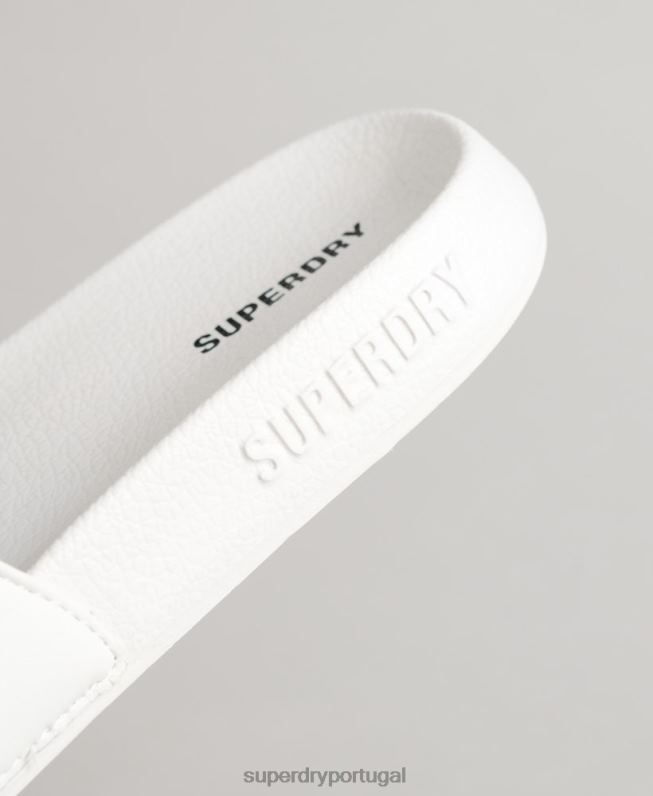 controles deslizantes de piscina principal mulheres branco sapato Superdry 2208H4383