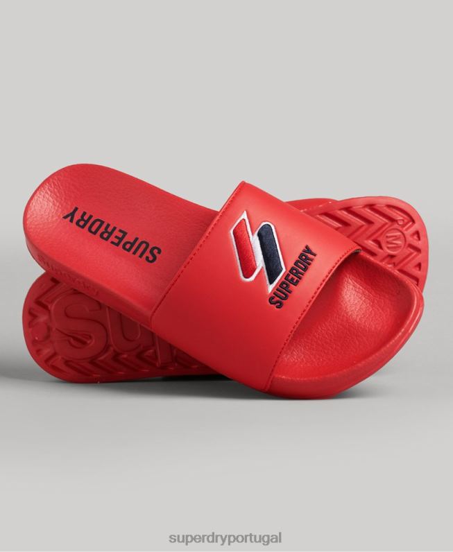 controles deslizantes de piscina principal mulheres vermelho sapato Superdry 2208H4404