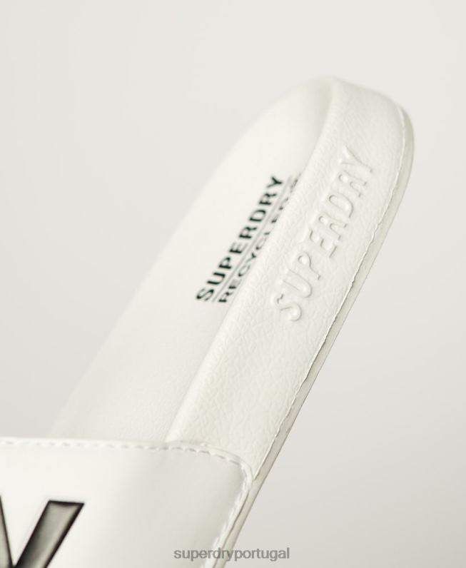 controles deslizantes de pool de núcleo de código mulheres branco sapato Superdry 2208H4346