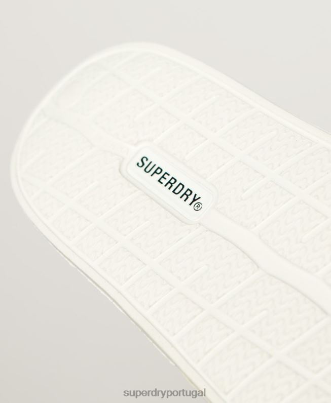 controles deslizantes de pool de núcleo de código mulheres branco sapato Superdry 2208H4346
