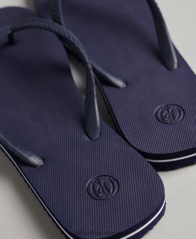 chinelos clássicos vintage mulheres marinha sapato Superdry 2208H4408