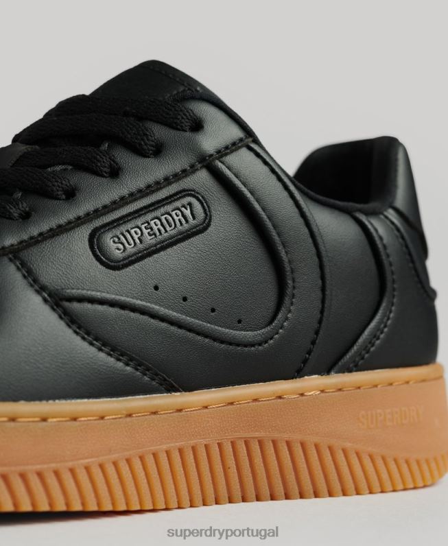 formadores de cesta vegan robustos mulheres preto sapato Superdry 2208H4349