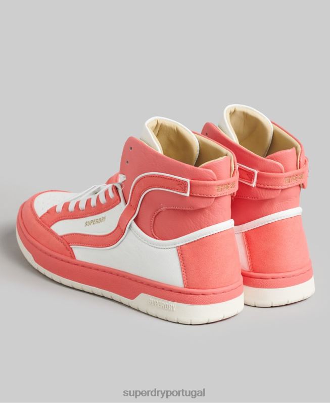 tênis vintage cano alto vegano mulheres coral sapato Superdry 2208H6759