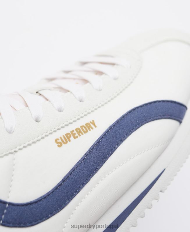sapatos de corrida retrô veganos mulheres azul sapato Superdry 2208H4418