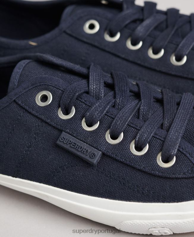 tênis clássico baixo profissional mulheres marinha sapato Superdry 2208H4358