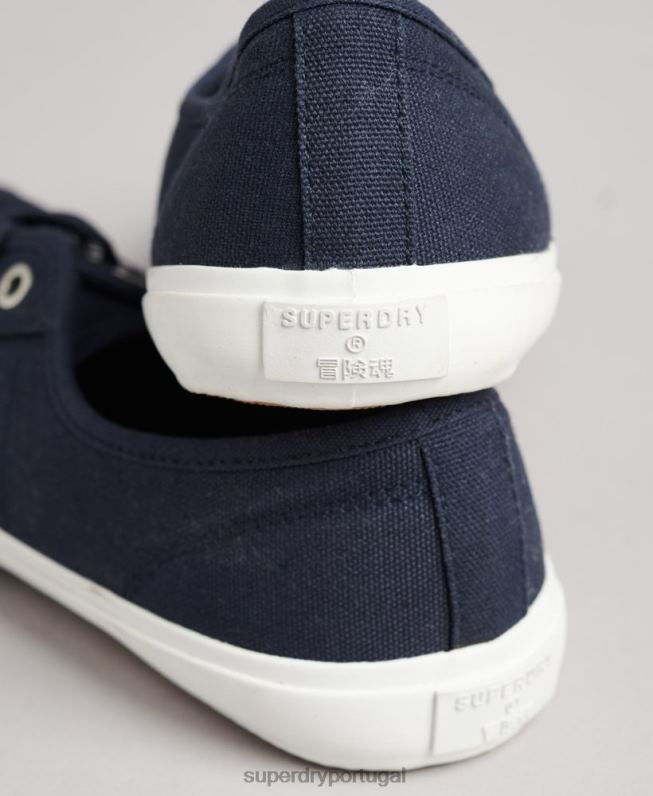 tênis clássico baixo profissional mulheres marinha sapato Superdry 2208H4358