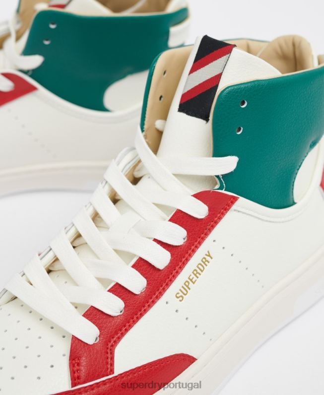 tênis vegan basket lux mulheres branco sapato Superdry 2208H4406